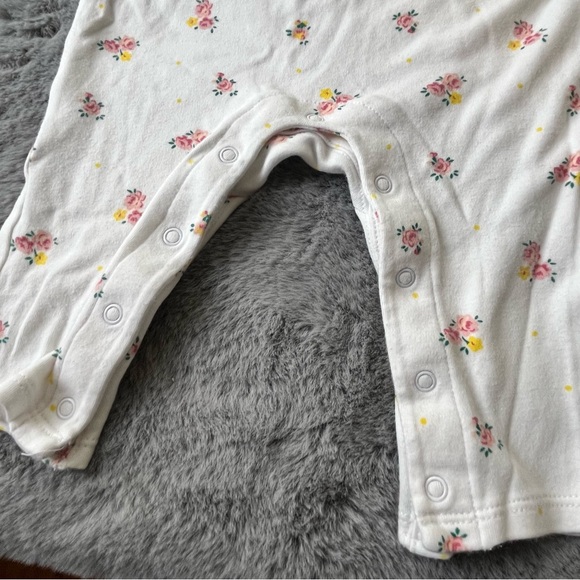 Janie and Jack Floral Print One-Piece with Bell Sleeves - Picture 7 of 9